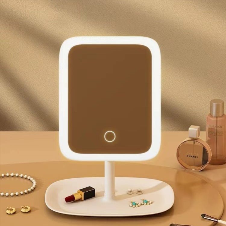LED Smart Makeup Mirror with Storage – Lighted Vanity Mirror