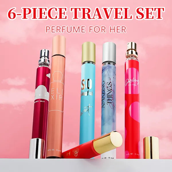 Women's Travel Perfume Gift Set – 6 Fragrances, 35ml Each