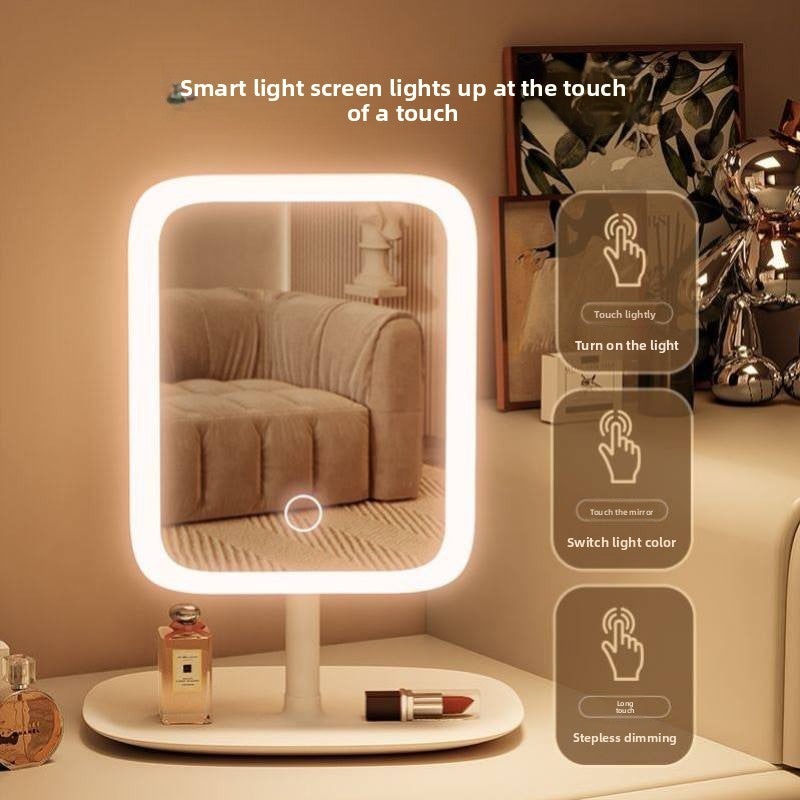 LED Smart Makeup Mirror with Storage – Lighted Vanity Mirror